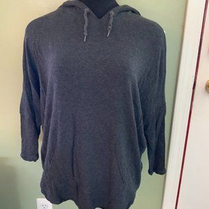 Grey Hoodie Tunic Women's Large